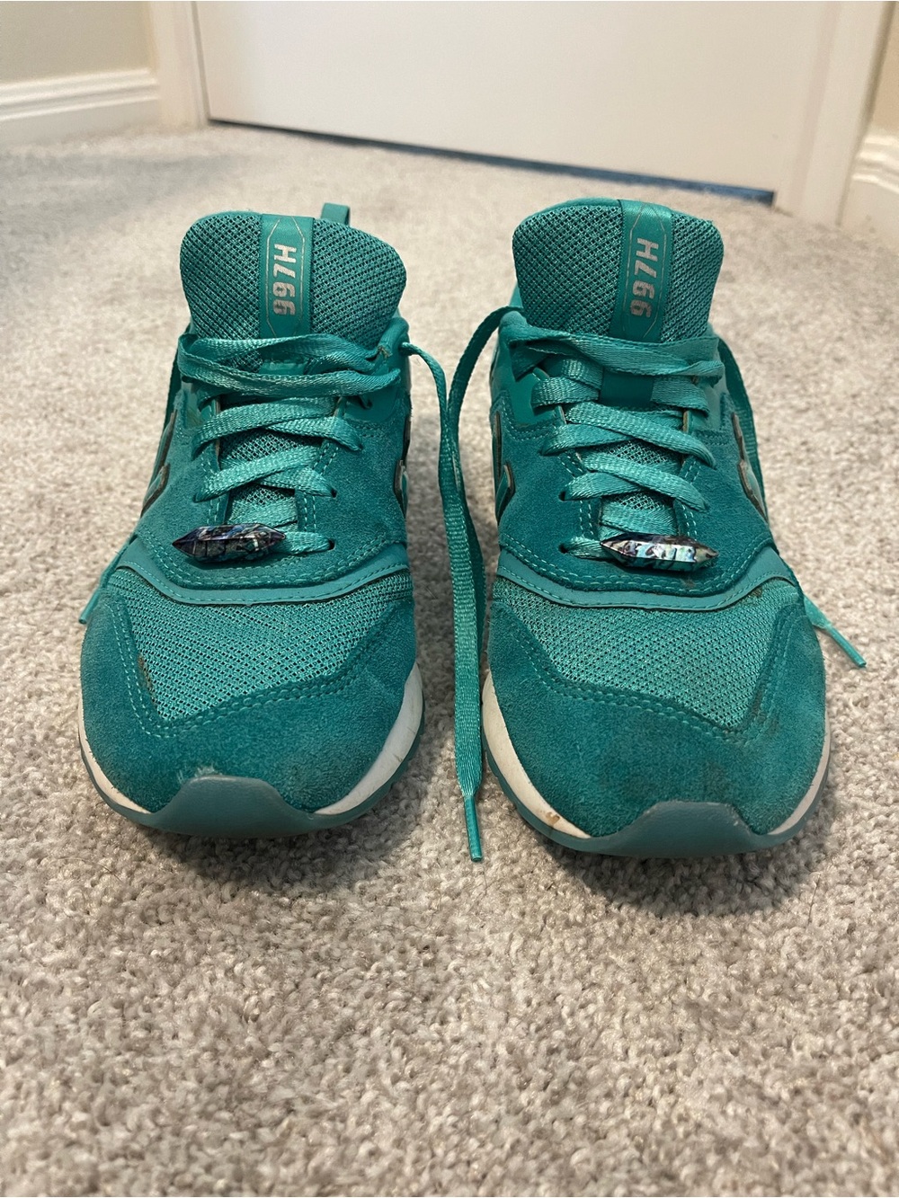 New Balance Green Women’s Sneakers - Lace-Up Athletic Shoes